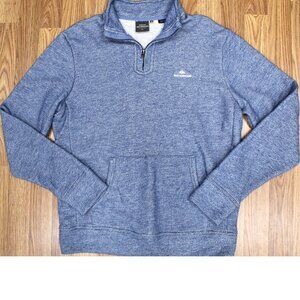 QUIKSILVER WATERMAN SWEATSHIRT COTTON/POLYESTER HEATHERED BLUE Sz MEDIUM, M